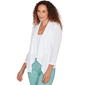 Womens Hearts of Palm Fresh Start Wavy Stripe Cardigan - image 3
