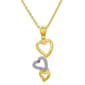 Accents by Gianni Argento Diamond Accent Triple Heart Pendant - image 1