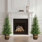 Puleo International 3.5ft. LED Soft Tips Christmas Trees Set of 2 - image 3