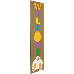 Northlight Seasonal Welcome Easter Bunny Porch Sign