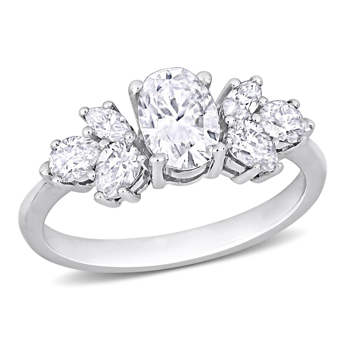 Gemstone Classics™ 10kt. White Gold 2ctw. Moissanite Ring