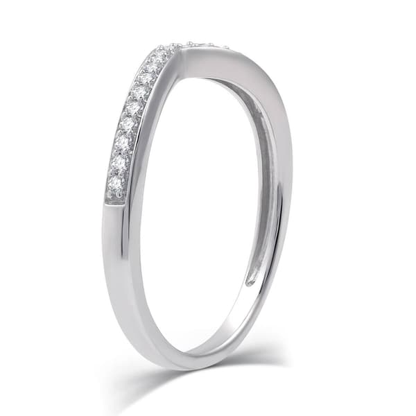 Loveblooms&#8482; Two-Tone 3/8cttw. Diamond Halo Bypass Bridal Set