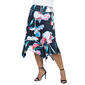 Plus Size 24/7 Comfort Apparel Floral Handkerchief Hemline Skirt - image 2