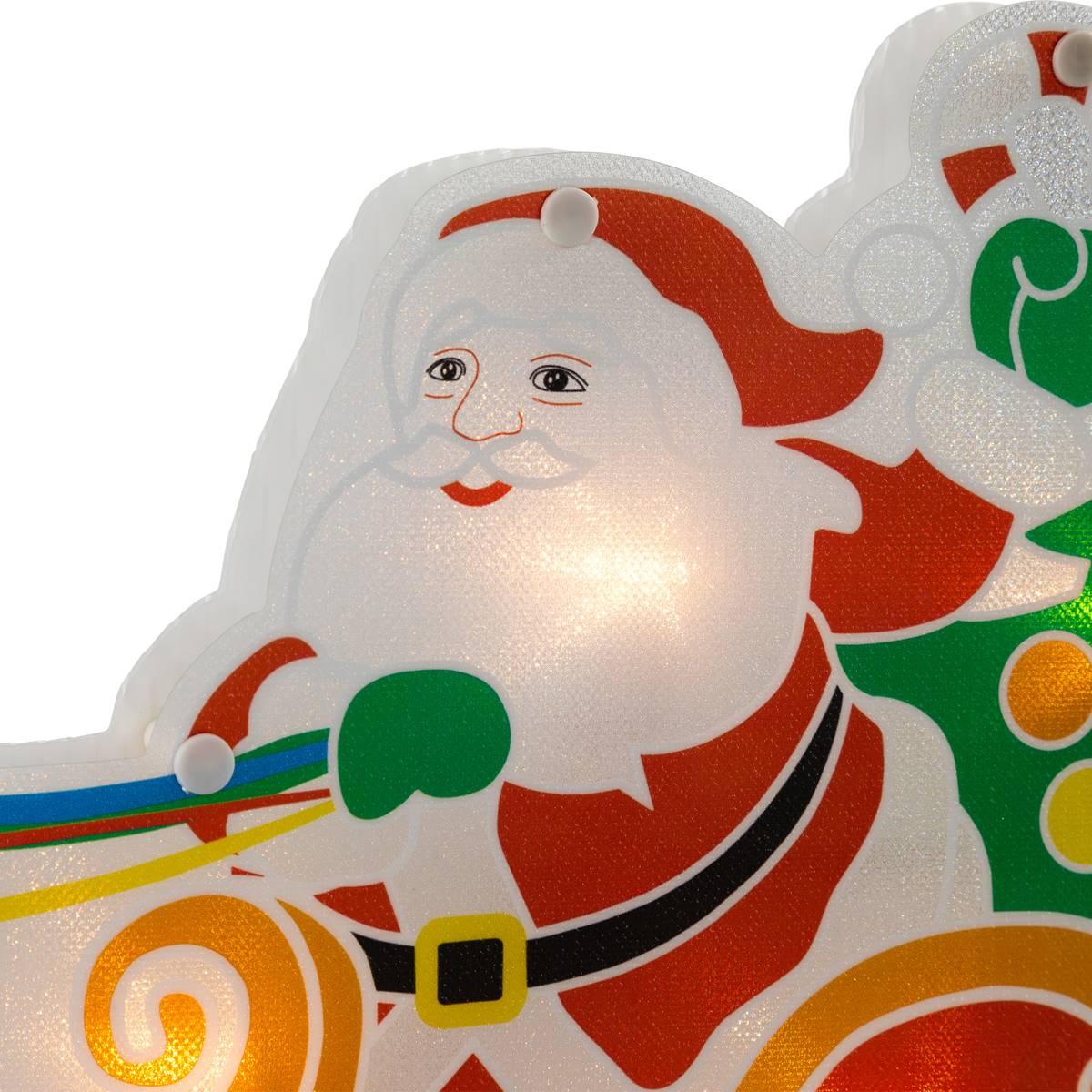 Northlight Seasonal Santa &amp; Reindeer Christmas Window Décor