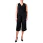 Petite Nina Leonard Sleeveless ITY Solid Crop Jumpsuit - image 1