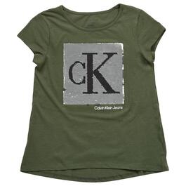 Calvin Klein Men Monogram Short-Sleeve Crew-Neck Cotton T-Shirt, Gray Ridge, 2XL