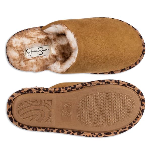 Womens Jessica Simpson Microsuede Scuff Slippers