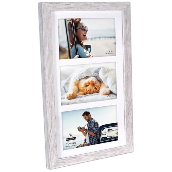 Malden 3-Opening Driftwood Linear Frame