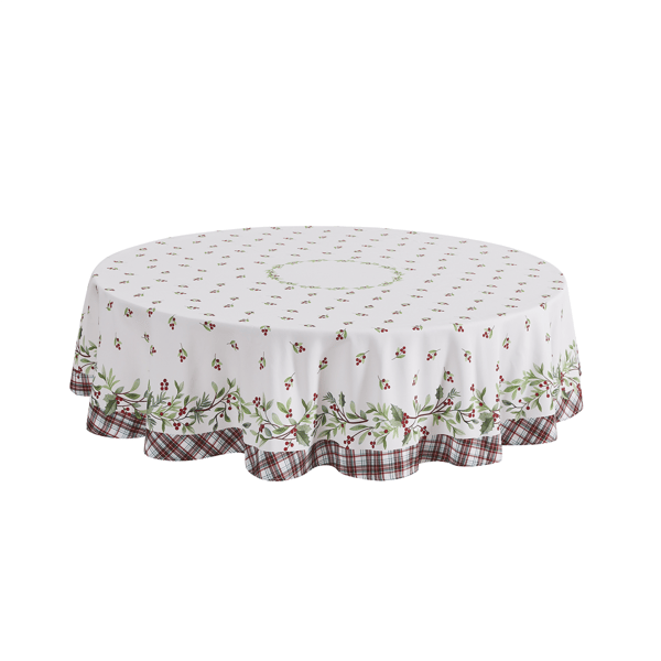 Avanti Holly Plaid Tablecloth