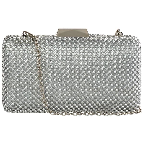 Jessica McClintock Arlo Mesh Clutch With Chain