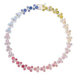 Disney Rainbow Cubic Zirconia Mickey Mouse Bracelet