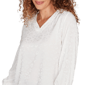 Womens Emaline Golden Nautica Long Sleeve V Neck Leopard Blouse - image 5