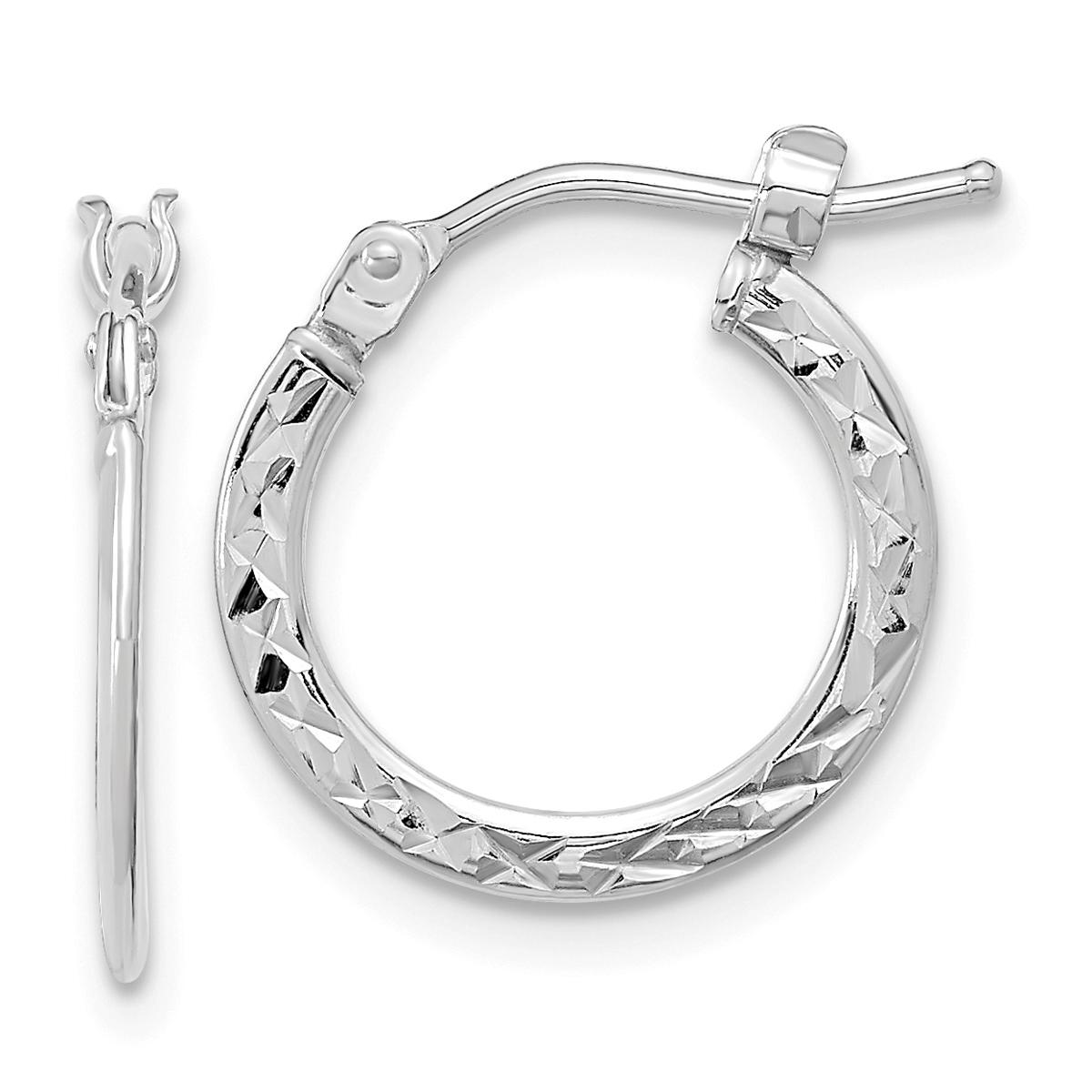 Gold Classics™ 14kt. White Gold Polished Hoop Earrings