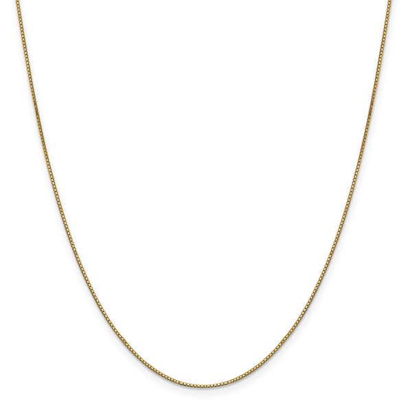 Unisex Gold Classics(tm) .90mm. 14kt. Gold Box Chain 14in. Necklace - image 