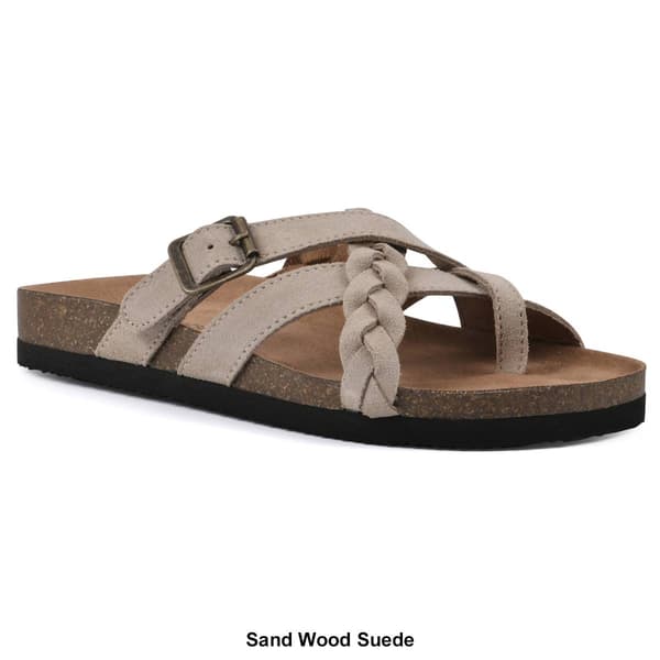 Womens White Mountain Harrington Footbed Slide Sandals