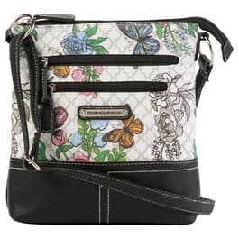 Stone Mountain Spectator 3-Bagger Colorblock Crossbody Bag - Black/Natural Linen - One Size