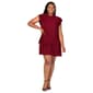 Plus Size 24/7 Comfort Apparel Pleated Tiered Mini Dress - image 1