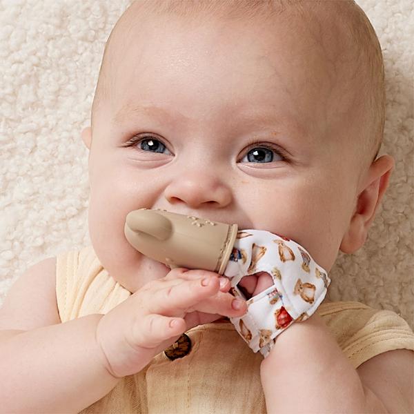 Baby Unisex Itzy Ritzy Vintage Bear Mitt Teether