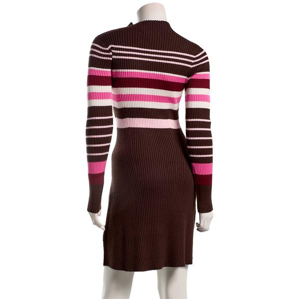 Juniors Madden Girl Multi Stripe Funnel Neck Sweater Dress