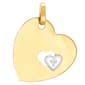 Gold Classics(tm) Two-Tone Gold Heart with Cut-Out Heart Pendant - image 1