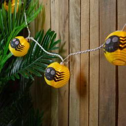 Northlight Seasonal 10ct. Yellow Spider Paper Lantern Lights