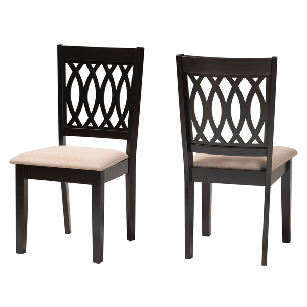 Baxton Studio Florencia Modern Wood Dining Chairs - Set of 2