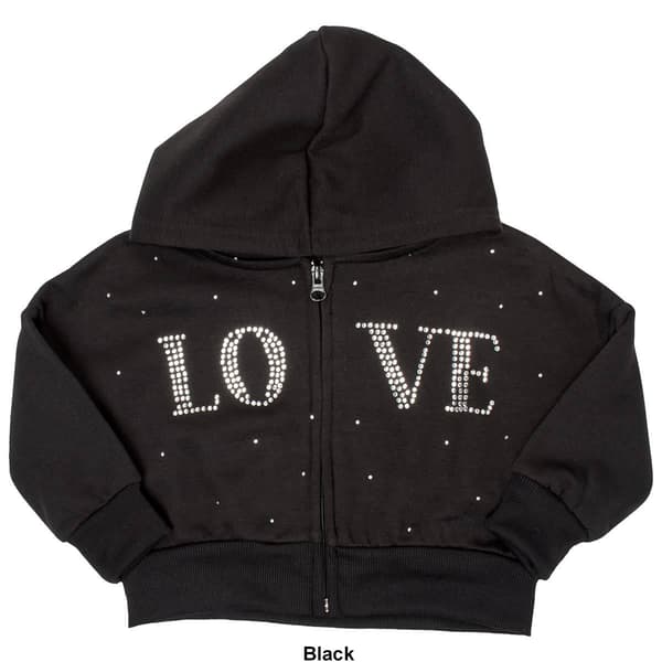 Toddler Girl Star Ride&#174; Rhinestone Love Zip Up Hoodie