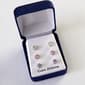 Trio Set Multi Color Post Earrings in Silver - image 1
