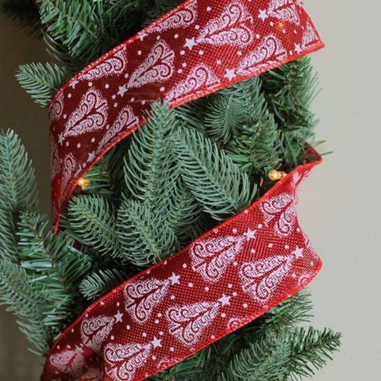 Northlight Seasonal 30ft. Trees Wired Craft Ribbon