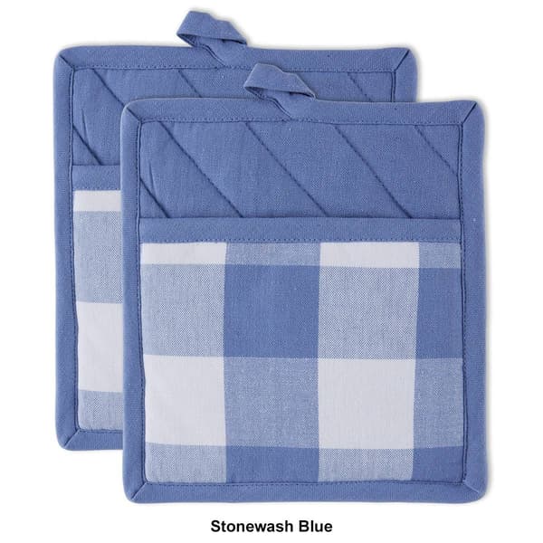 DII® Buffalo Checked Pot Holders - Set of 2