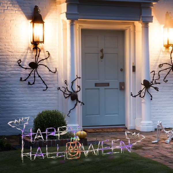 National Tree 57in. LED Happy Halloween Sign