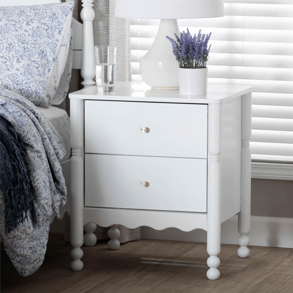 Baxton Studio Hoffman 2-Drawer Nightstand