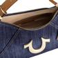 True Religion Metal Horseshoe Denim Hobo Bag - image 4