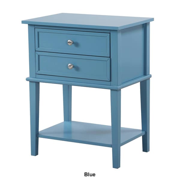 Passion Furniture Newton 2-Drawer Nightstand