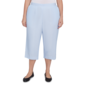 Plus Size Alfred Dunner St. Thomas Heat Set Embroidered Capri - image 1