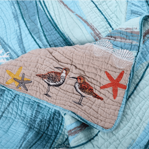 Greenland Home Fashions&#8482; Maui Reversible Quilted Throw Blanket
