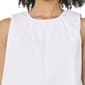 Womens Cece Sleeveless Pleated Neck Bubble Blouse - image 3