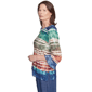 Womens Alfred Dunner Summer Solstice Tie Dye Stripe Blouse - image 4