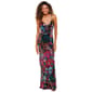 Juniors Crystal Doll Flower Pattern Sequin Slim Dress - image 1