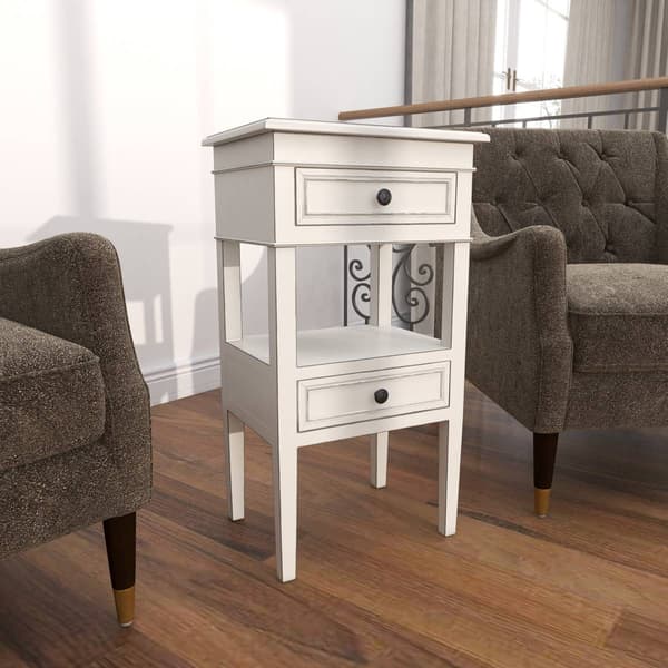 9th & Pike&#174; White Pine Traditional Accent Table