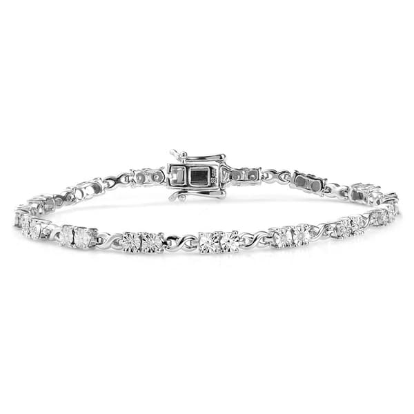 Nova Star(R) 15-Stone 1/10ctw. Lab Grown Diamond Fashion Bracelet - image 