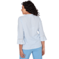 Womens Alfred Dunner St. Augustine Stripe Floral Blouse - image 2