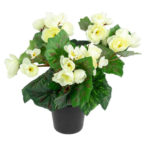 Northlight Seasonal Silk Begonia Artificial Potted Plant