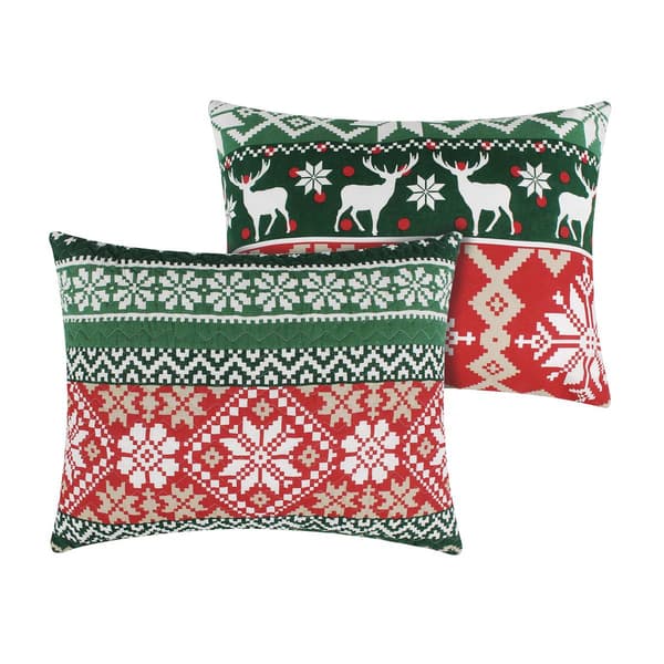 Greenland Home Fashions&#8482; Fair Isle Quilt Set