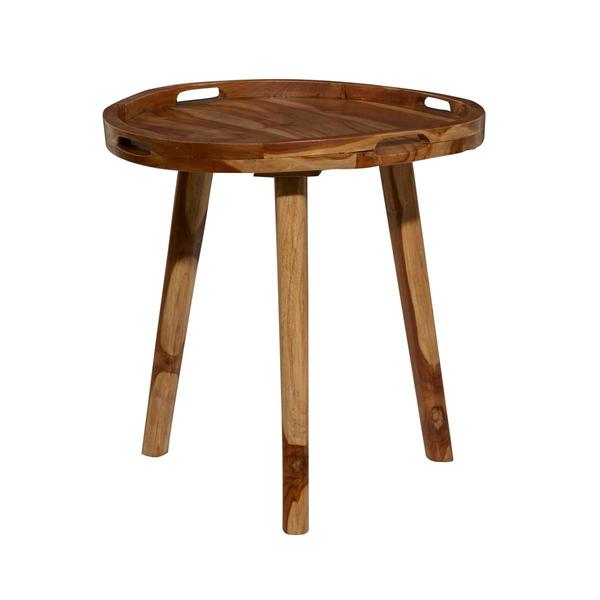 9th & Pike® Brown Teak Wood Contemporary Accent Table
