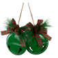 Northlight 2pk. Green Jingle Bells with Bows Christmas Ornaments - image 2