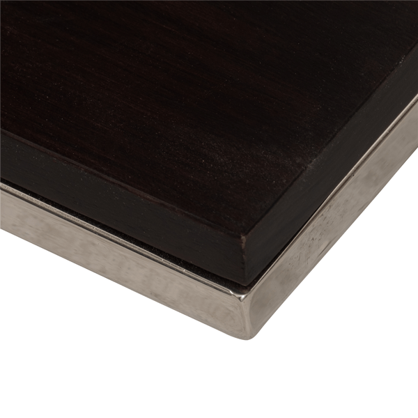 Sagebrook Home Metal & Mango Wood Three-Tier Accent Table