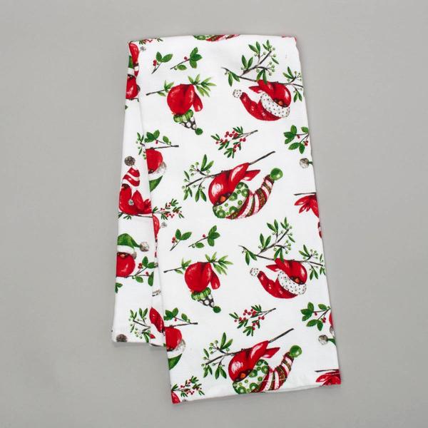 Kay Dee Playful Cardinal Kitchen Towel - image 