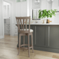 HH2 Home Savana Grey Wood Swivel Bar Height Stool - image 7