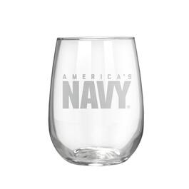 U.S. Navy Stemless Wine Glass